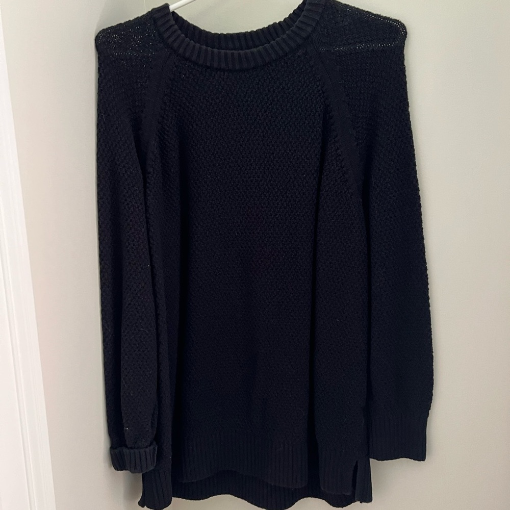 Black long sleeve sweater